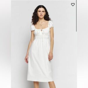 NWT Reformation Arna Dress size 4 in White